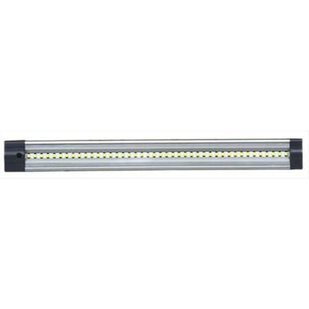 Happylight 24V LED Under Cabinet Nickel Finish Clear Lens - 40 In. Cool White HA3259840